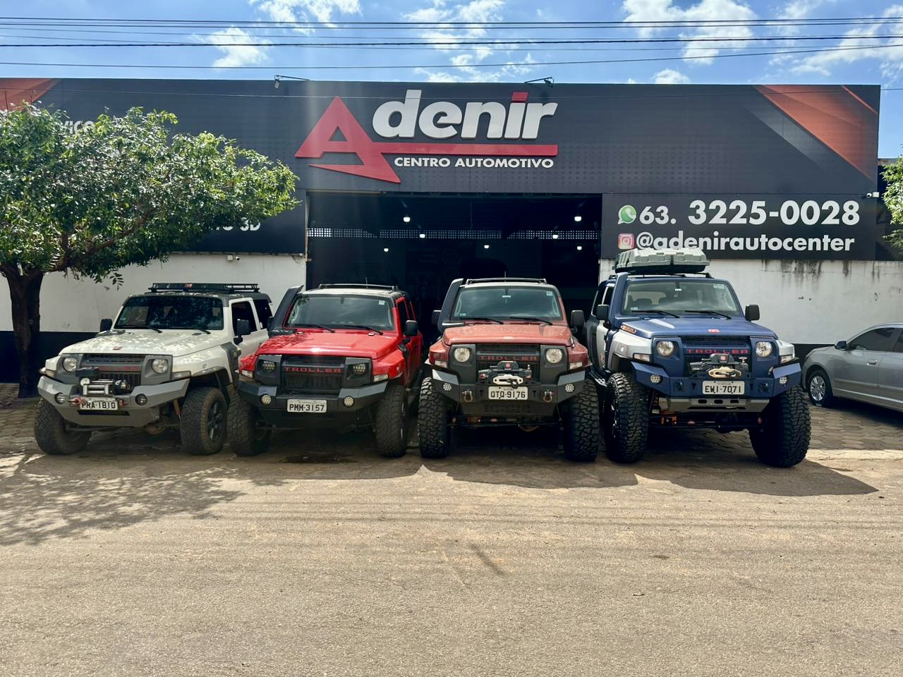 Fachada da Adenir Centro Automotivo em Palmas-TO